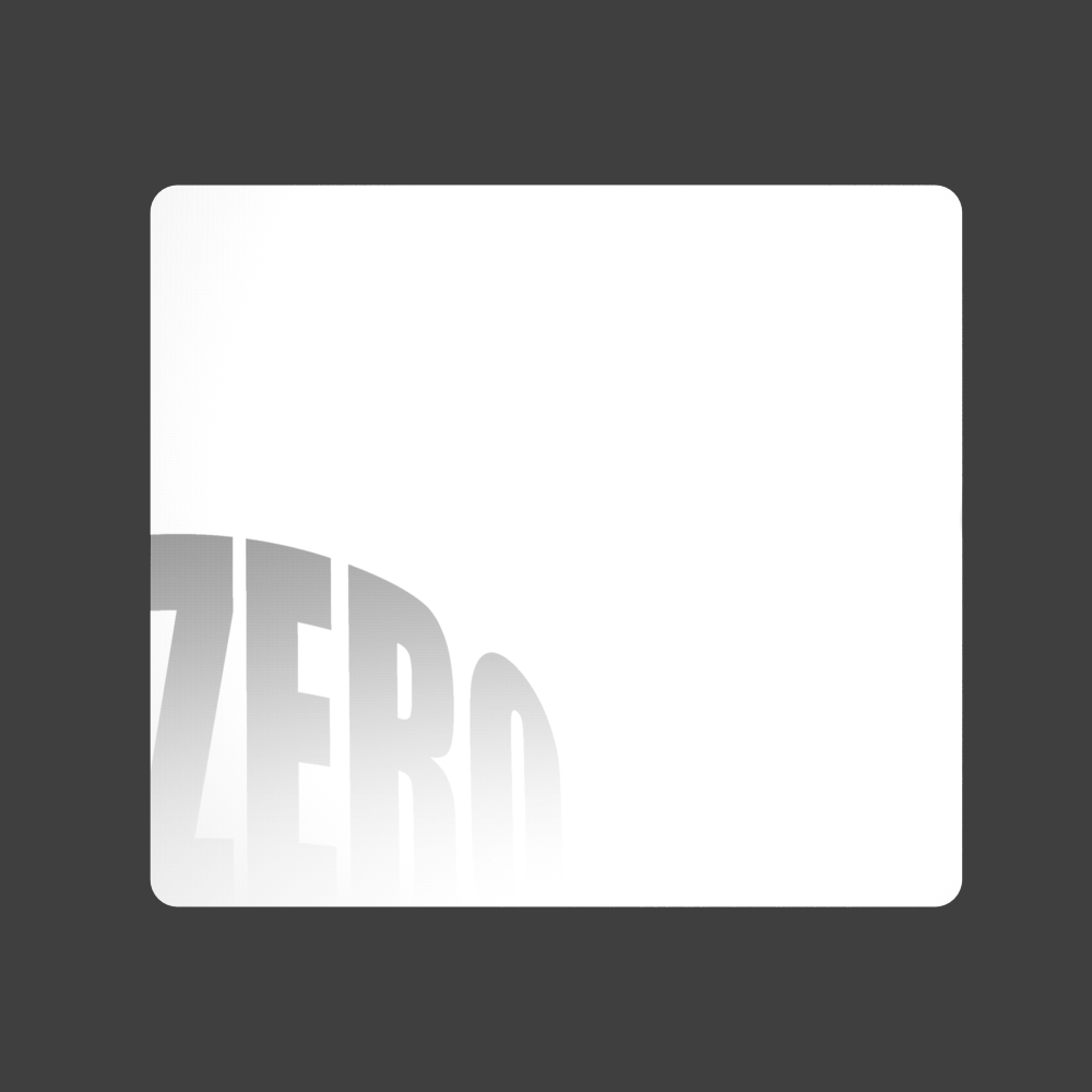 ZERO WHITE GLASS PAD