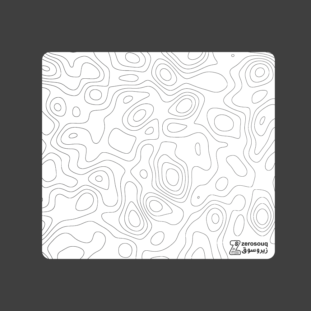 TOPO WHITE GLASS PAD