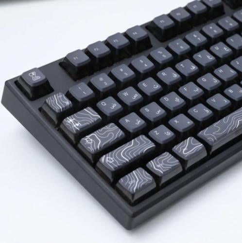 (حجز مسبق) كيكابس - TOPO BLACK KEYCAPS