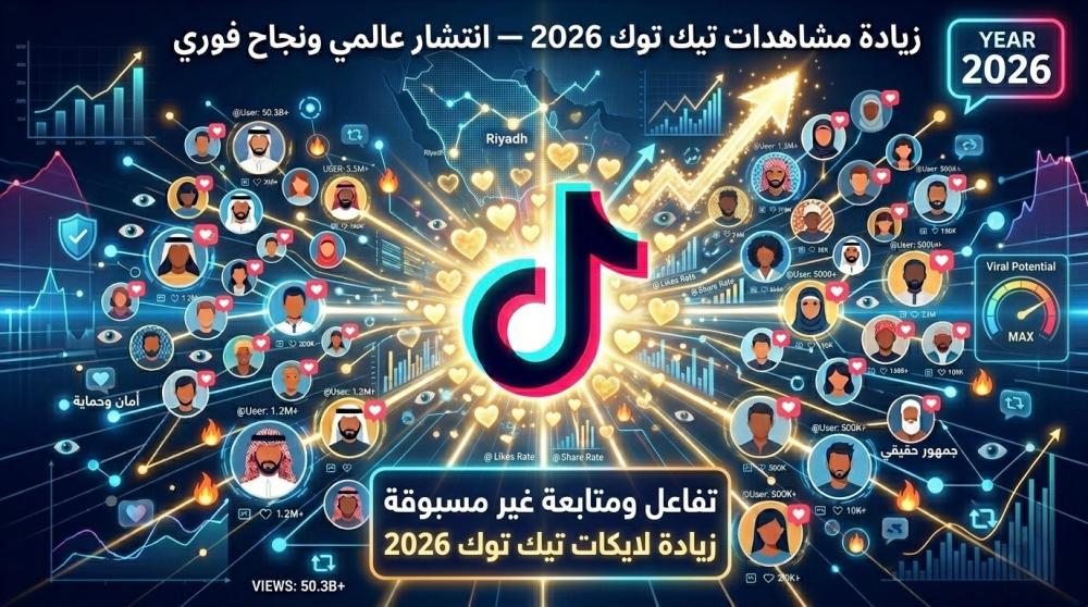 زيادة لايكات تيك توك 2026 — عزّز تفاعل الفيديو بأمان
