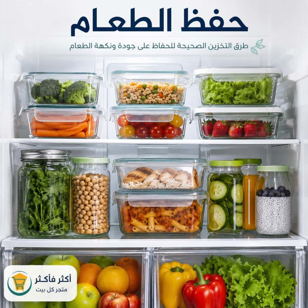 حفظ الطعام بطريقة صحيحة للحفاظ على جودته ونكهته