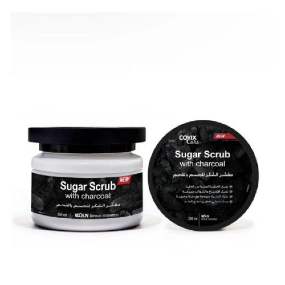 مقشر السكر للجسم بالفحم من  كوفيكس كير 250 مل