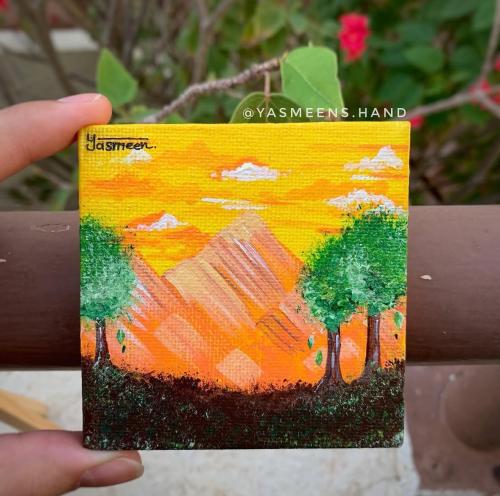 لوحة فنية 8*8 cm