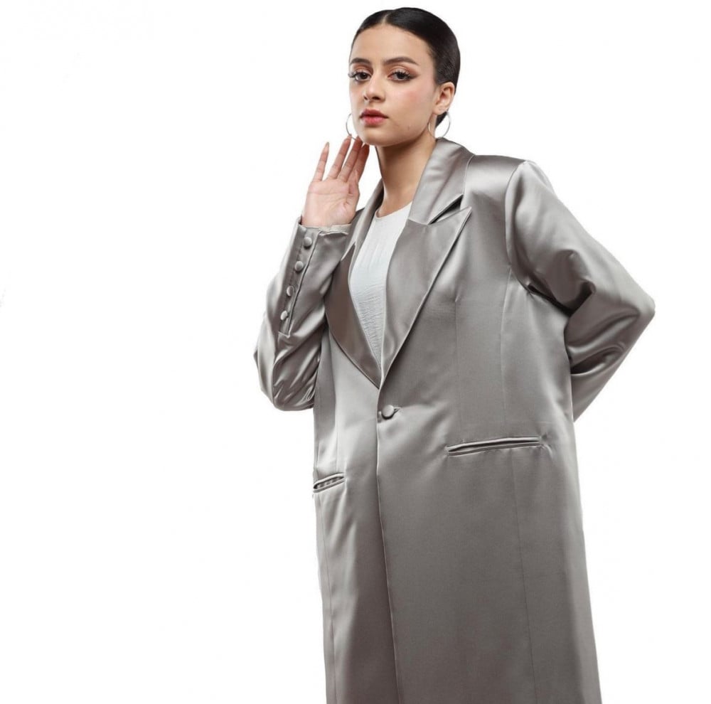 عباية لون رمادي