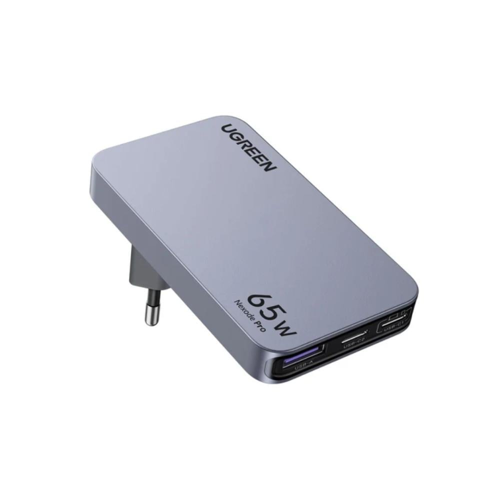 يوجرين - شاحن نيكسود برو 65 واط 3 منافذ شاحن USB فائق النحافة