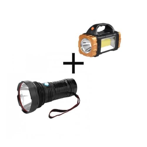 عرض مصباح يدوي LED فائق السطوع 3 أوضاع إضاءة الى 2...