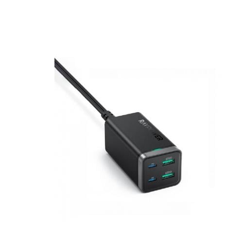 راف باور - شاحن مكتبي مزود بمنفذين usb ومنفذ تايب...