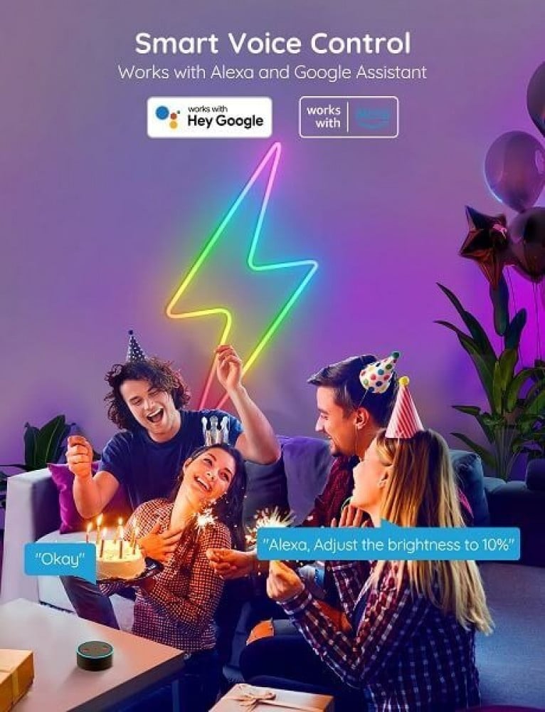 شريط إضاءة نيون LED من جوفي 3 متر (H61A0)