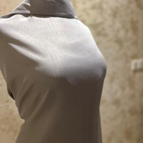 قماش شيفون فضي