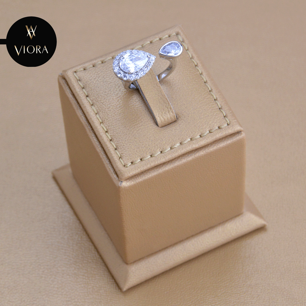 خاتم زركون تصميم ألماس