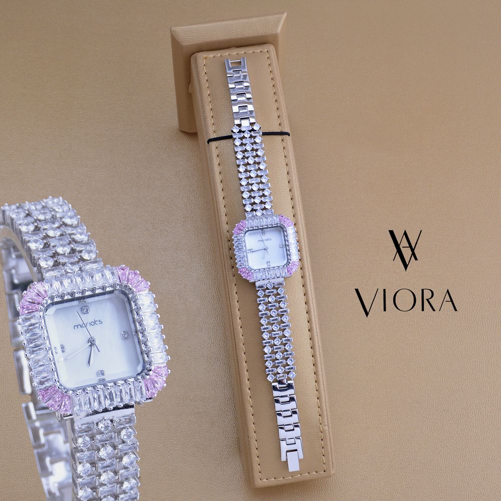 ساعة زركون تصميم الماس