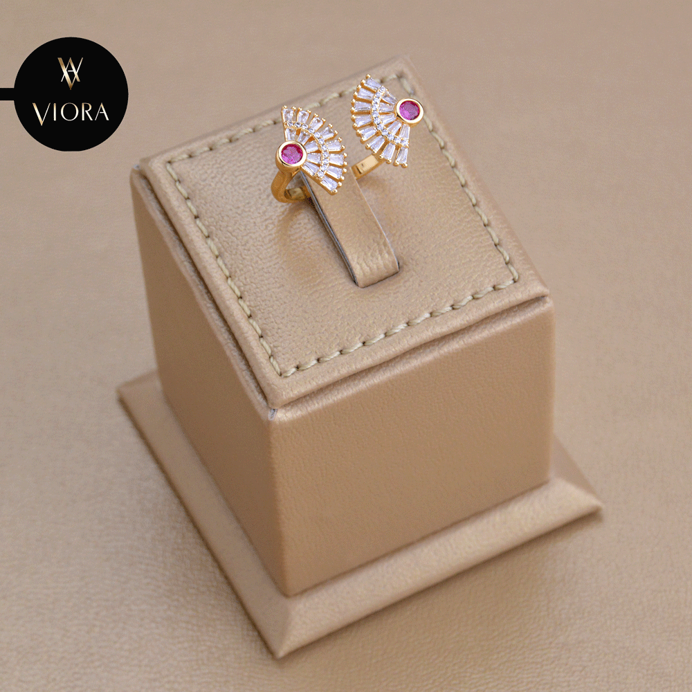 خاتم زركون تصميم ألماس