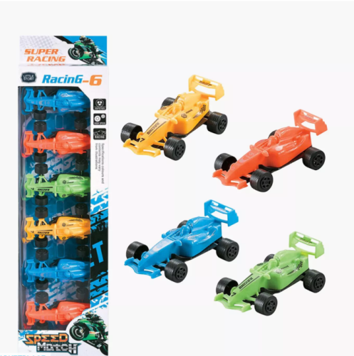 طقم سيارات علبة 6 حبة شد 144