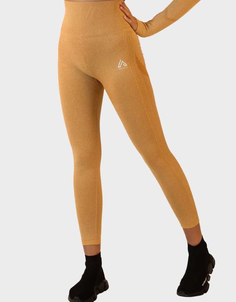 Made in UK, Brand: Active Fit Gym wear-Legging Sand-MEL6404