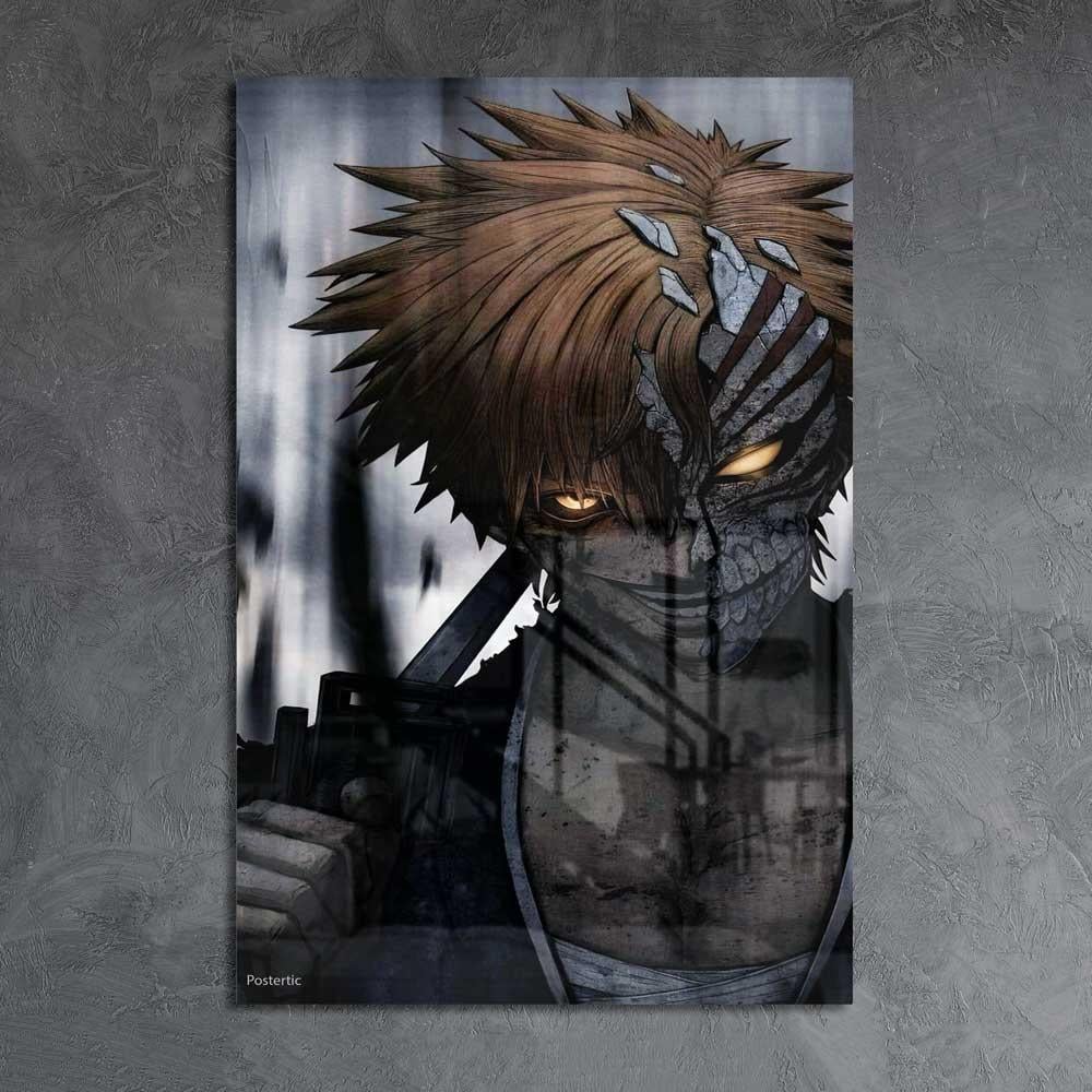 لوحة معدنية | بوستر إيتشيغو كوروساكي من أنمي بليتش