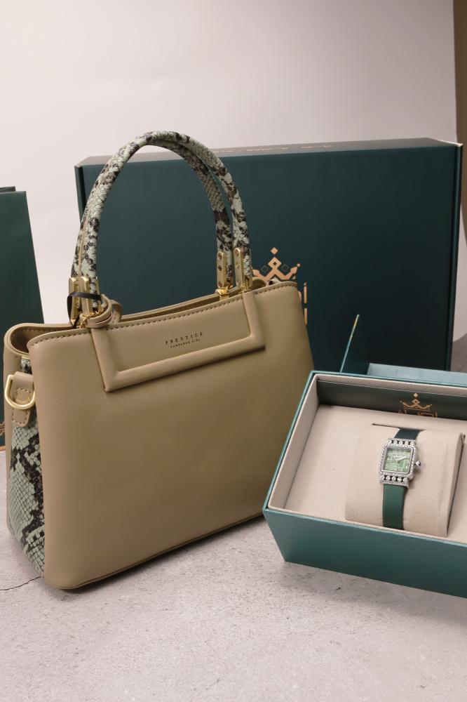 بكج ( ساعة وشنطة ) مع تغليف بوكس فاخر