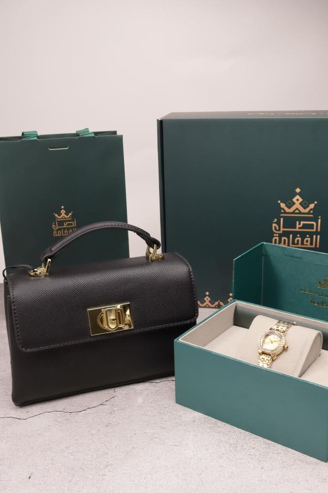 بكج ( ساعة وشنطة ) مع تغليف بوكس فاخر