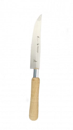 سكين أم غزالين يد خشب مدور 3215