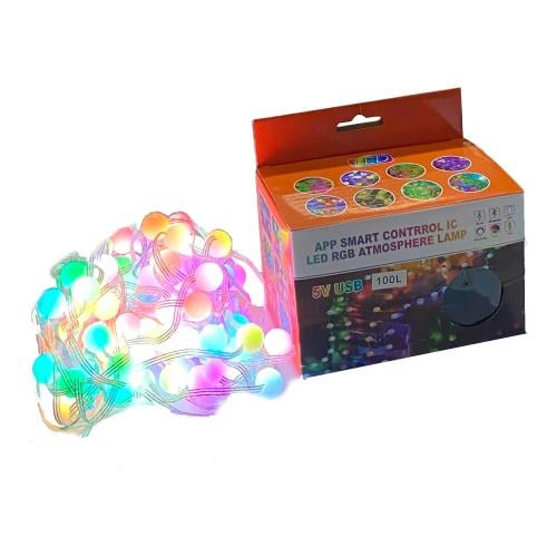 لمبات LED بطول 10 متر - متحكم بتطبيق عبر الجوال