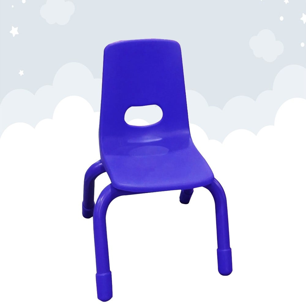 Kindergarten chair height 35 cm blue puzzle for toys