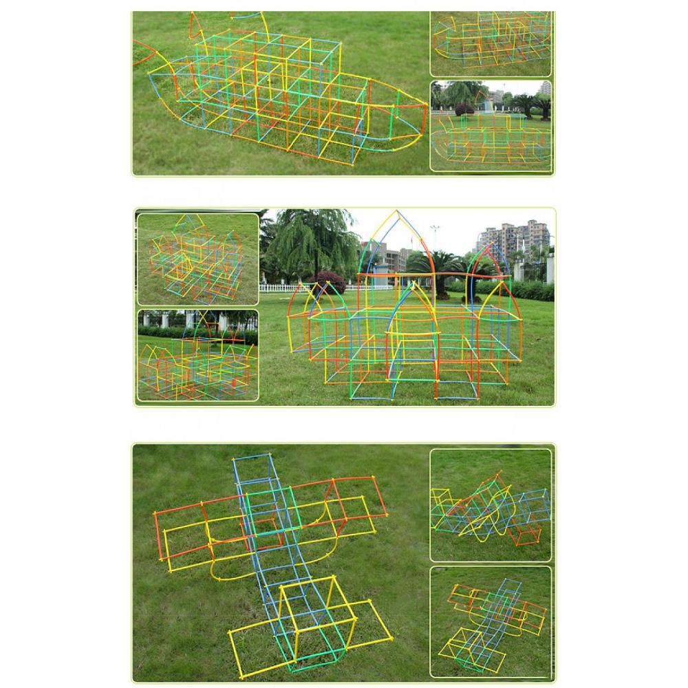 صغير - اعواد مجوفة و وصلات للبناء المرن