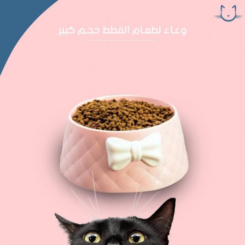وعاء طعام للقطط حجم كبير