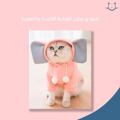 هودي ملابس القطط