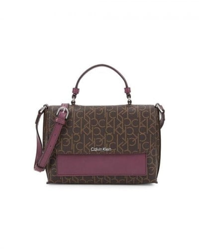 شنطة كلفن لاين بني وبنفسجي Calvin klein bag