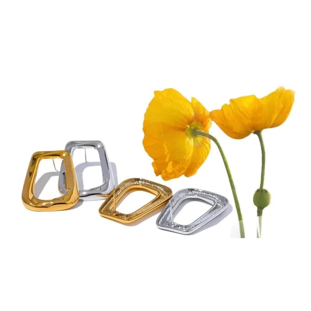 Minimalist Hollow Square Earrings