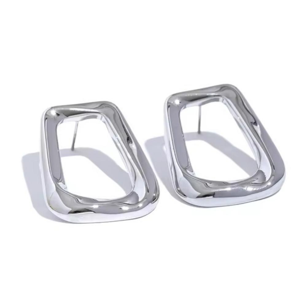 Minimalist Hollow Square Earrings