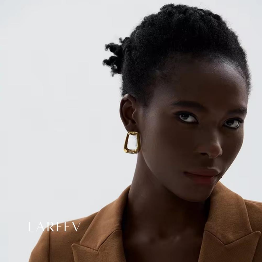 Minimalist Hollow Square Earrings