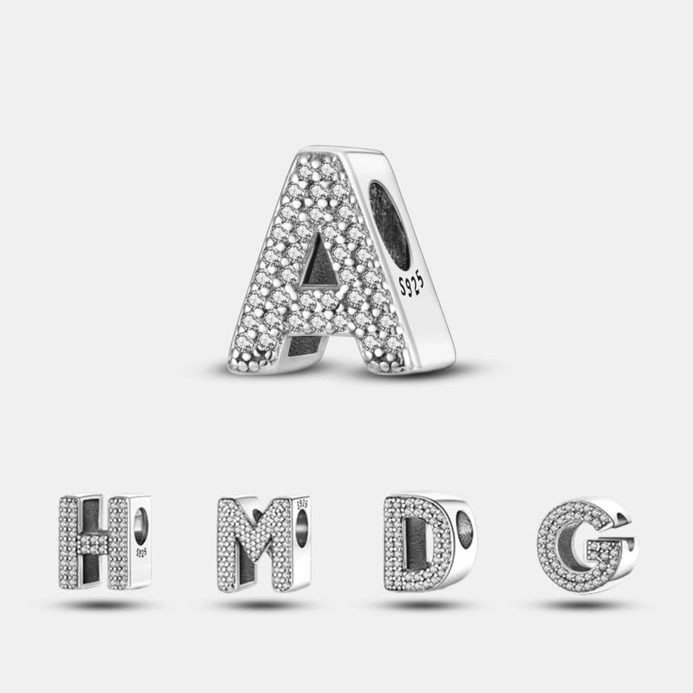 Crystal Letters Charm