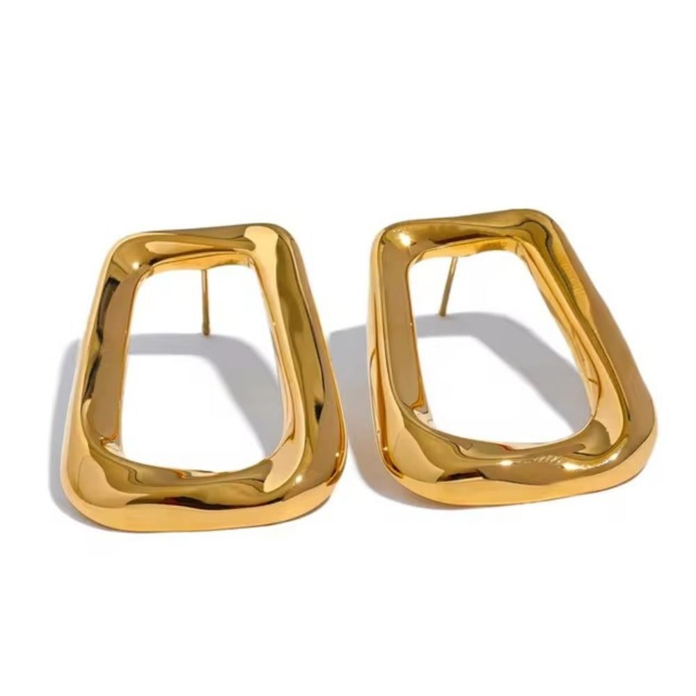Minimalist Hollow Square Earrings