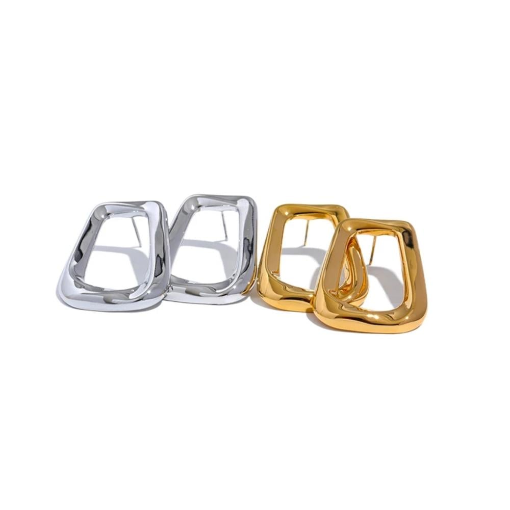 Minimalist Hollow Square Earrings