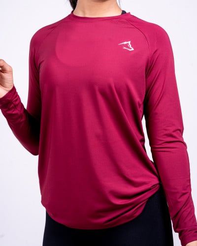 Training Long Sleeve Shirt - Dark Red