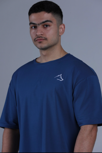 ESSENTIAL OVERSIZED TEE- BLUE