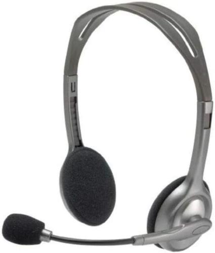 Logitech H110 Stereo Headset, Silver - 981-000271