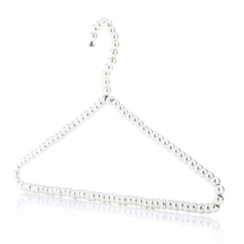 BEADED PEARL CLOTHES HANGER | طقم علاقات ملابس مطر...