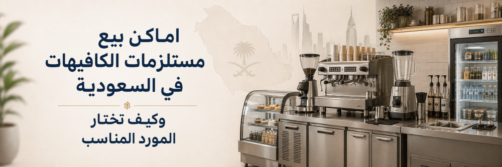 اماكن بيع مستلزمات الكافيهات في السعودية وكيف تختار المورد المناسب