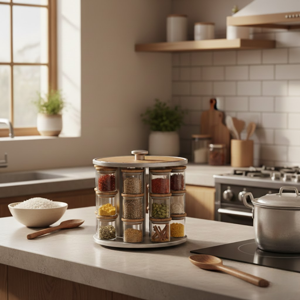 منظم بهارات للمطبخ