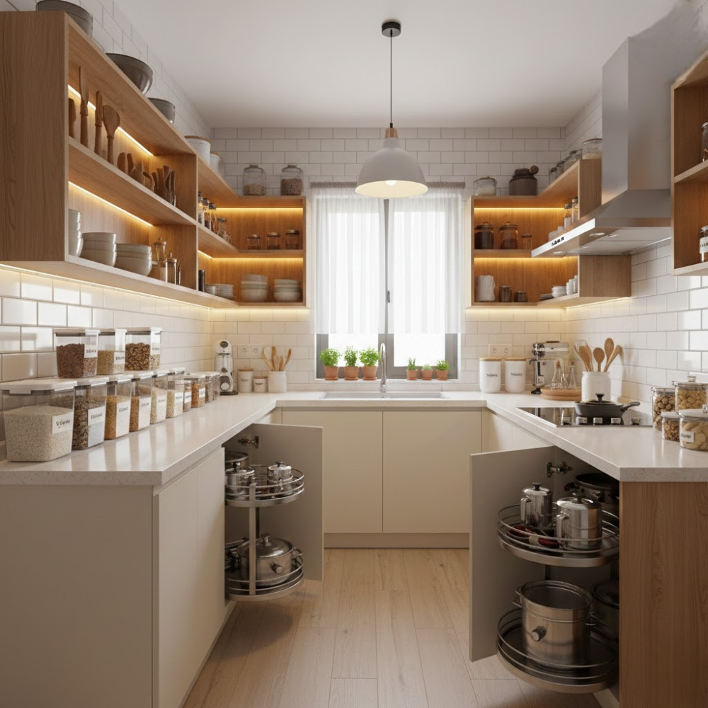 افكار تنظيم مطبخ صغير