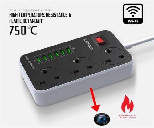 كاميرا مراقبة على شكل توصيلة محول كهرباء