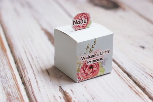 علبة توزيعات - Welcome little princess