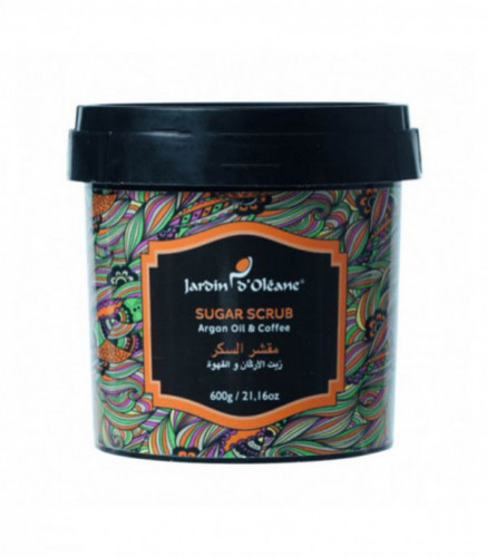جاردن اوليان مقشر بالسكر 600 مع زيت الاركان و القهوة