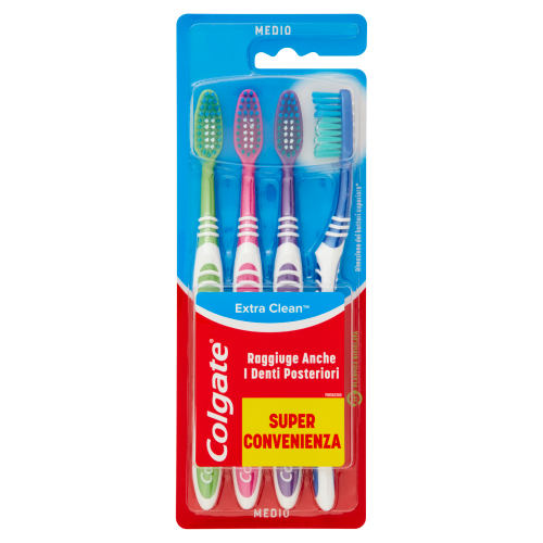 كولجت فرشة اسنان اكسترا كلين 3+1