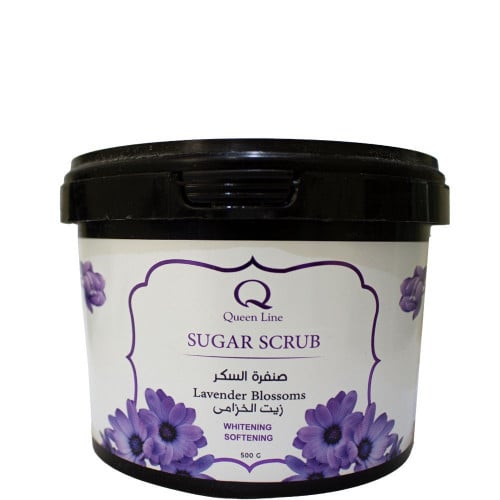 كوين لاين صنفرة السكر بزيت اللافندر ( الخزامى ) 500 جرام