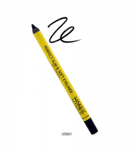 قلم كحل لتحديد العين برفكت مقاوم للماء شديد السواد US001 من ميك اوفر22