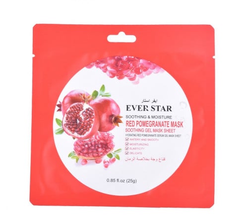 ايفر ستار قناع وجه بخلاصة الرمان - متجر العناية الذهبية