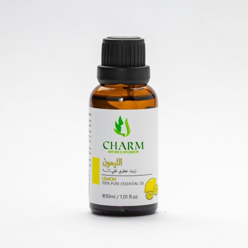 تشارم زيت الليمون العطري العضوي 100% نقي 30 مل