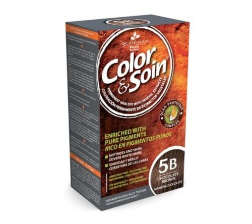 صبغة شعر كولور آند سوين مصنوعة من مستخلصات نباتية 5B بني شوكولاتة